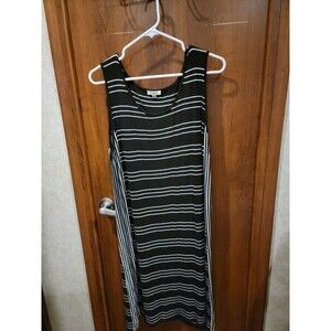 Max Studio Maxi Dress Black/ White Sz XL